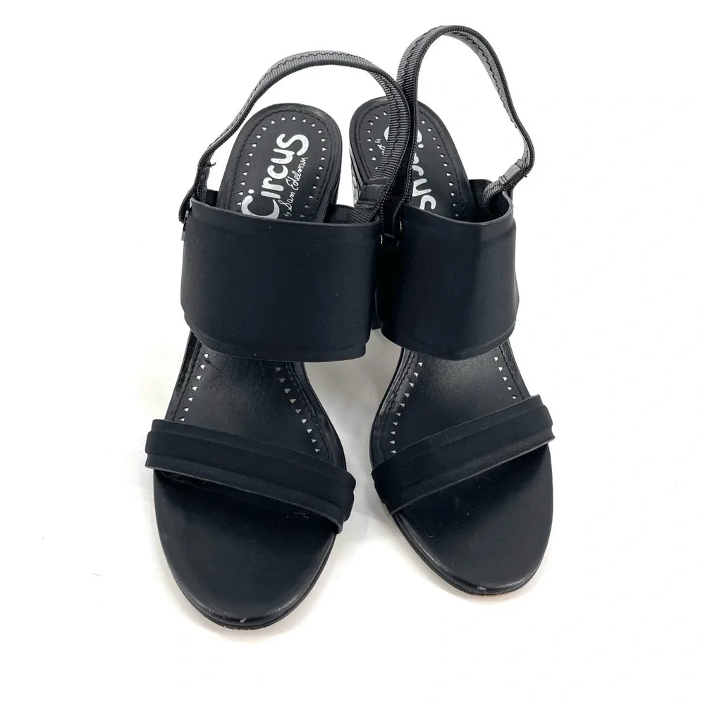 Sam Edelman Circus Black Slingback Nixon Heel - Picture 3 of 9